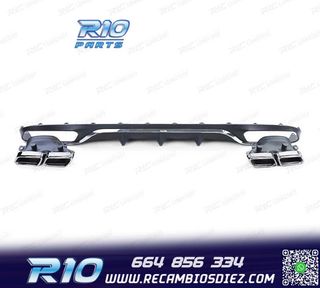 DIFUSOR MERCEDES CLASE E W213 SEDAN 16-20 LOOK AMG E63 + COL