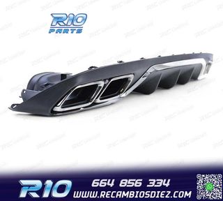 DIFUSOR MERCEDES CLASE E W213 SEDAN 16-20 LOOK AMG E63 + COL