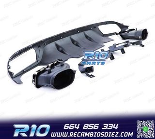 DIFUSOR MERCEDES CLASE E W213 SEDAN 16-20 LOOK AMG E63 + COL