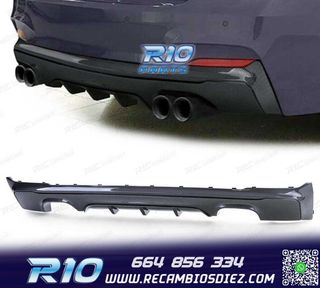DIFUSOR BMW F22 F23 CARBONO SALIDA DOBLE LOOK M PERFORMANCE