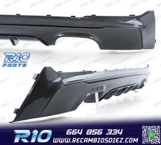 DIFUSOR BMW F22 F23 CARBONO SALIDA DOBLE LOOK M PERFORMANCE
