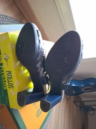 Sandalias Pitillos Elegantes Mujer Negro/Beige