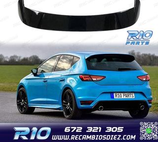 ALERON SPOILER SEAT LEON MK3 5P 13-20 NEGRO BRILLO