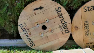 Bobinas de madera. Distintas medidas