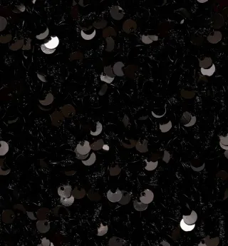 Top Mango Negro Lentejuelas Talla M