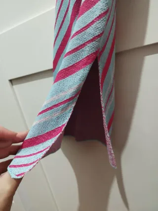 Vestido nuevo Zara rayas rosas y azules