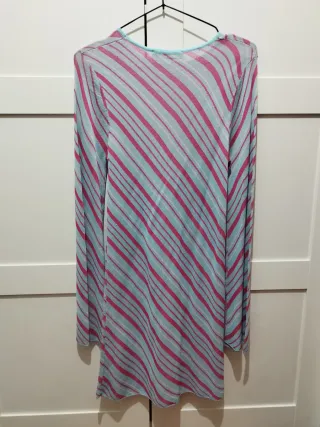 Vestido nuevo Zara rayas rosas y azules