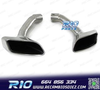 COLAS ESCAPE BMW X6 E71 08-14 LOOK M CROMADO + MOLDURAS DE C
