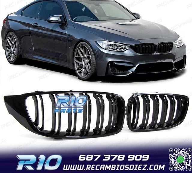 PARRILLA BMW F32 F33 F36 LOOK M4 NEGRO BRILLO