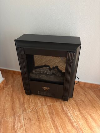 Chimenea eléctrica decorativa que da calor