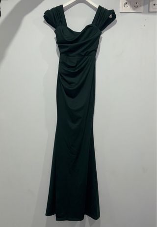 Vestido largo verde de fiesta