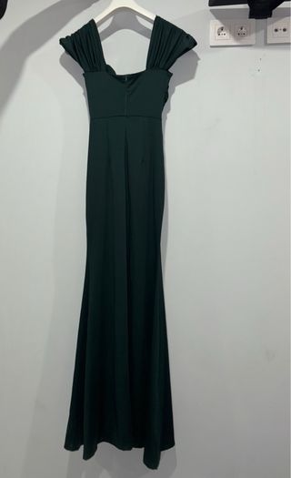 Vestido largo verde de fiesta