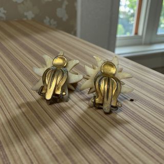 Antica parure spilla e orecchini stella alpina