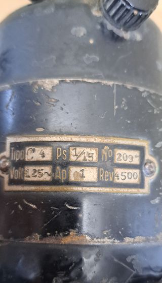 Antiguo motor Wertheim para maquina de coser, 125