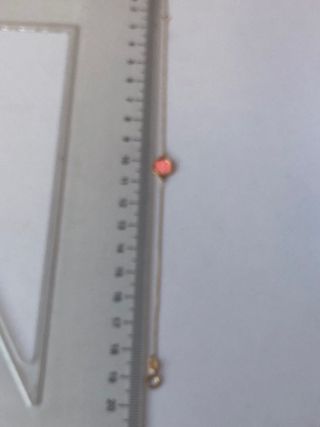 Pulsera oro 750 nácar chevron rosa