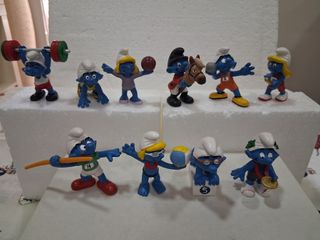 Lote 10 Figure dei Puffi Olimpiadi