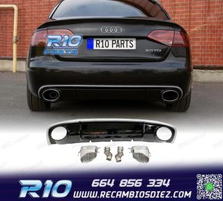 DIFUSOR AUDI A4 B8 SEDAN AVANT 12-15 LOOK RS4 + COLAS ESCAP