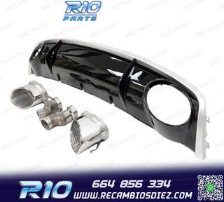 DIFUSOR AUDI A4 B8 SEDAN AVANT 12-15 LOOK RS4 + COLAS ESCAP