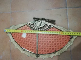 Espejo abanico dorado vintage