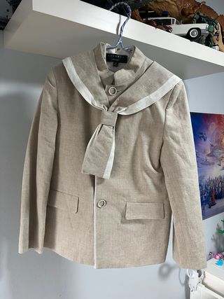 Traje comunión niño beige talla 8 lino.coconut