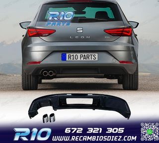 DIFUSOR SEAT LEON 17-20 LOOK FR NEGRO BRILLO + COLAS ESCAPE