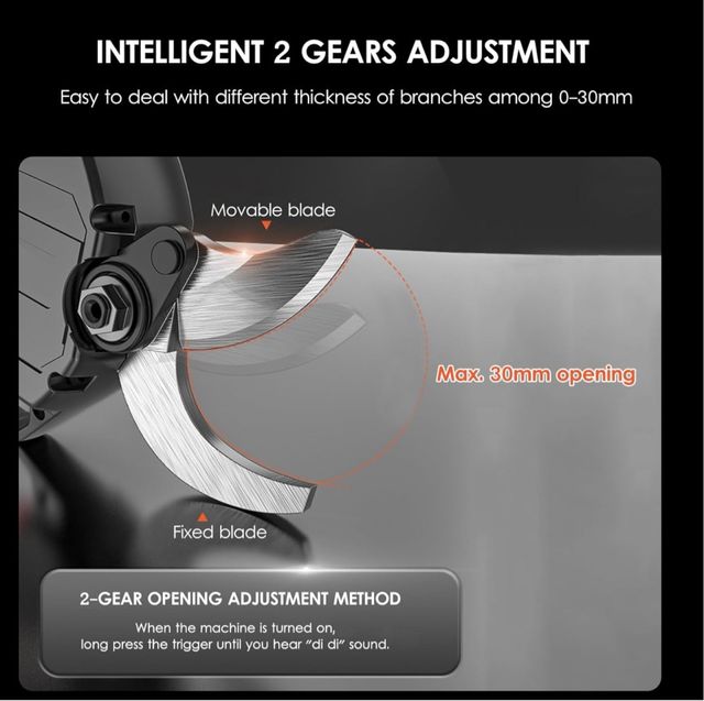 Tijeras Eléctricas Podar 21V + 2 Baterías