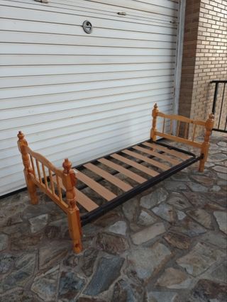 Litera madera convertible montada