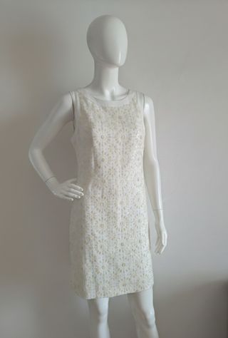 Vestito bianco con paillettes