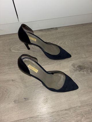 Tacones Massimo Dutti Azules
