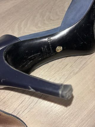Tacones Massimo Dutti Azules