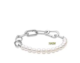 Pulsera modelo Pandora Me Cadena y Perlas 19cm