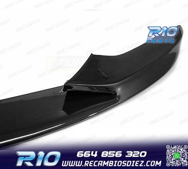 SPOILER LIP FRONTAL BMW F32 F33 F36 LOOK M PERFORMANCE NEGRO