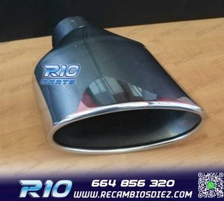 COLA ESCAPE OVALADA ACERO INOX TIPO RS4 CUPRA 2 LADO IZQ