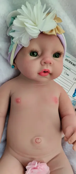 Bebé Reborn Silicona Completa 49cm