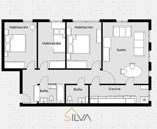 Piso en alquiler en Acea de Olga - Augas Férreas en Lugo