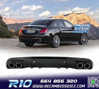 DIFUSOR MERCEDES CLASE C W205 SEDAN 14-20 AMG PDC + COLAS ES