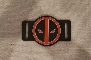Hebilla Cinturón Deadpool Negro y Rojo