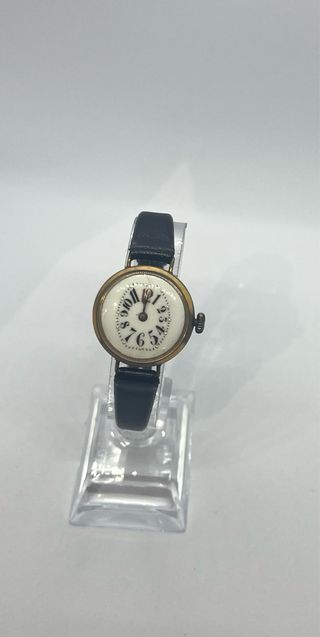 Reloj vintage cuerda manual, 27 mm, correa nueva