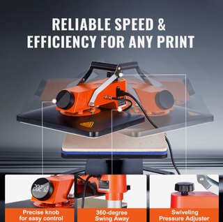 VEVOR Prensa de Calor Plana + Accesorios