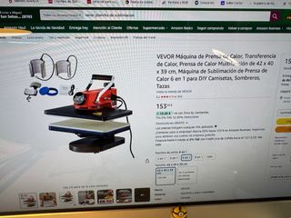 VEVOR Prensa de Calor Plana + Accesorios