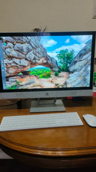 HP All in One 24 Ordenador Gris/Blanco