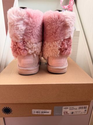 Botas UGG Patchwork Fluff Rosa Talla 33.5