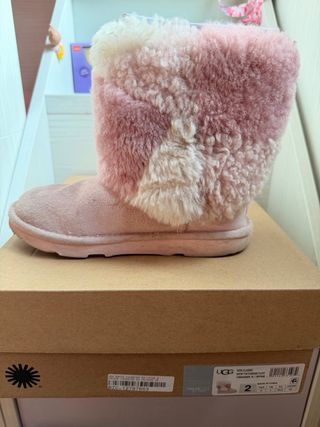 Botas UGG Patchwork Fluff Rosa Talla 33.5