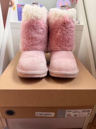 Botas UGG Patchwork Fluff Rosa Talla 33.5