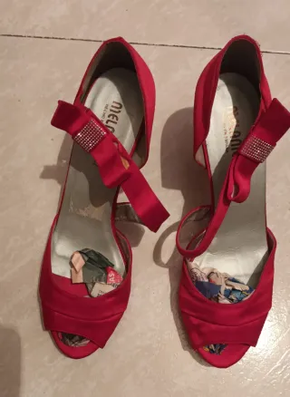 Sandalias Miel Rojas