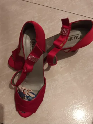 Sandalias Miel Rojas