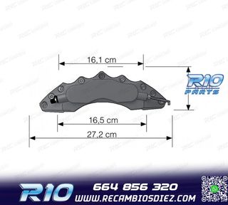 CUBRE PINZAS DE 6 PISTONES AZUL