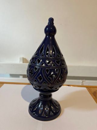 Lampada araba ceramica blu