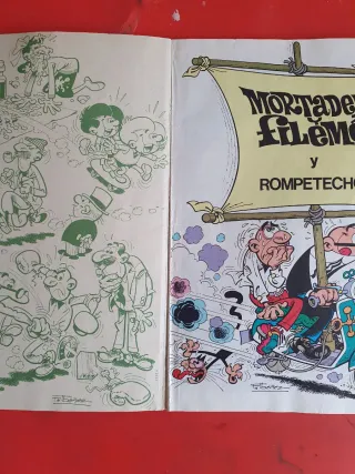 Comic mortadelo y filemon rompe techos antiguo