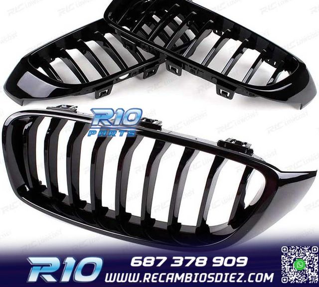PARRILLAS BMW F32 F33 F36 LOOK M PERFORMANCE NEGRO BRILLO